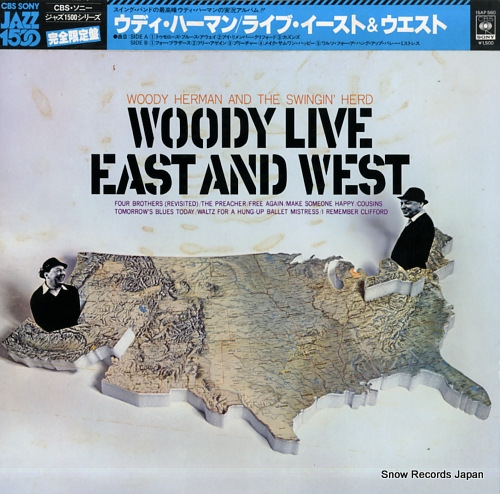 HERMAN, WOODY woody live east and west 15AP560 - front cover
