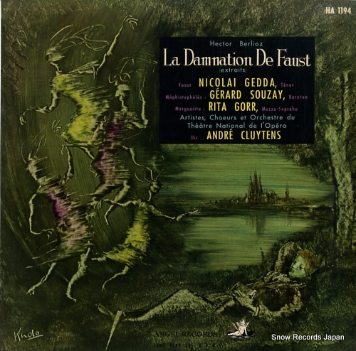 CLUYTENS, ANDRE berlioz; la damnation de faust (extraits) HA-1194 - front cover