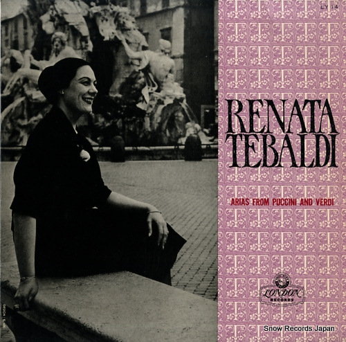 TEBALDI, RENATA arias from puccini and verdi LY14 - front cover