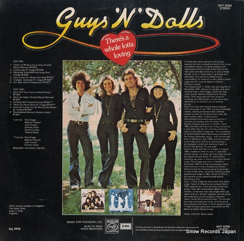 GUYS 'N' DOLLS there's a whole lotta loving MFP50394 - back cover