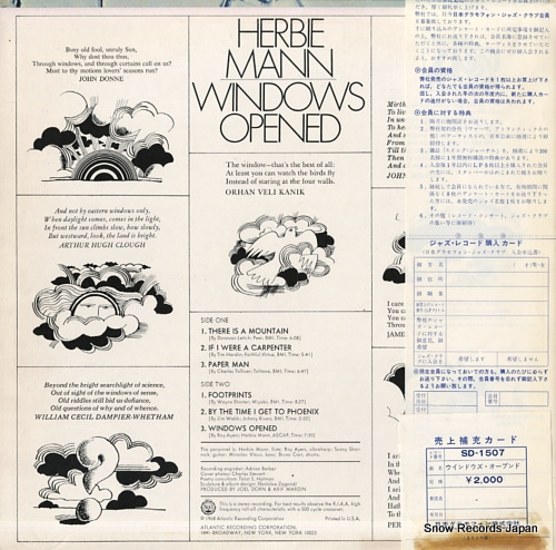 MANN, HERBIE windows openes SD1507