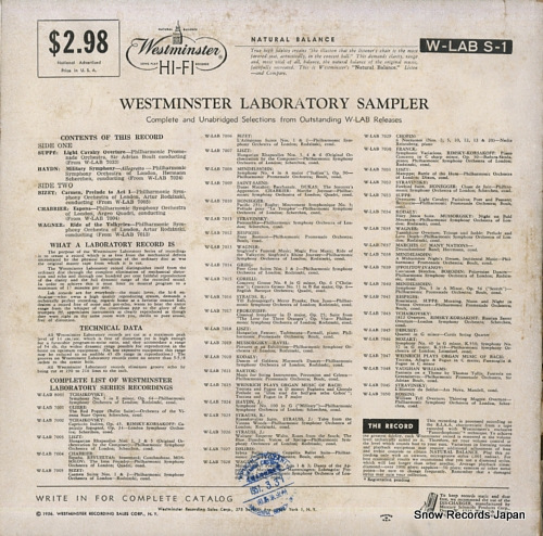 V/A westminster lab sampler W-LABS-1