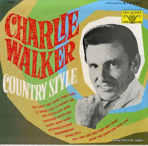WALKER, CHARLIE country style VL73814 - front cover
