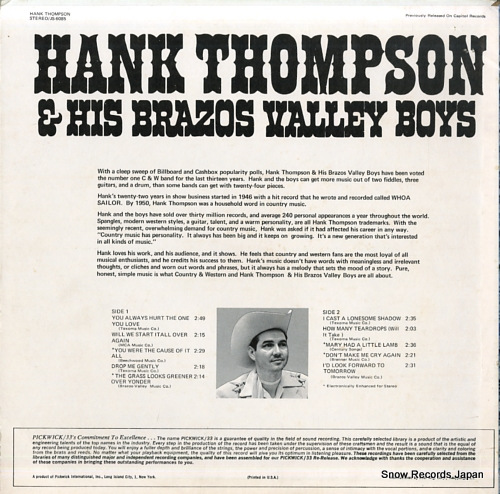 THOMPSON, HANK you always hurt the one you love JS-6085