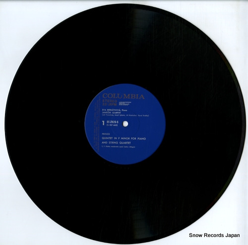 JANACEK QUARTET franck; quintet in f minor for piano and string quartet OS-2826-S