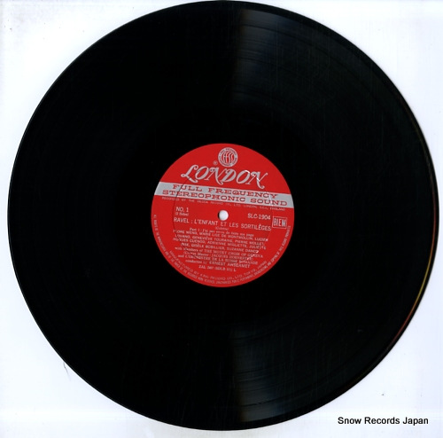 ANSERMET, ERNEST ravel; l'enfant et les sortileges SLC1904
