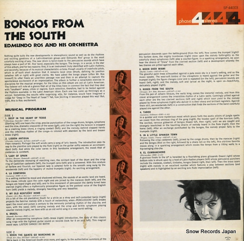 ROS, EDMUNDO bongos from the south SP44003