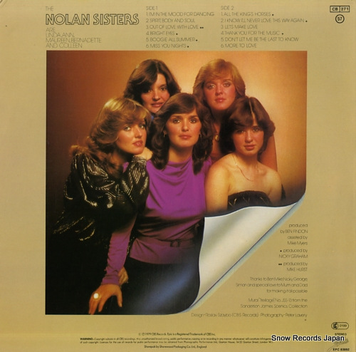 NOLAN SISTERS, THE the nolan sisters SEPC83892 - back cover
