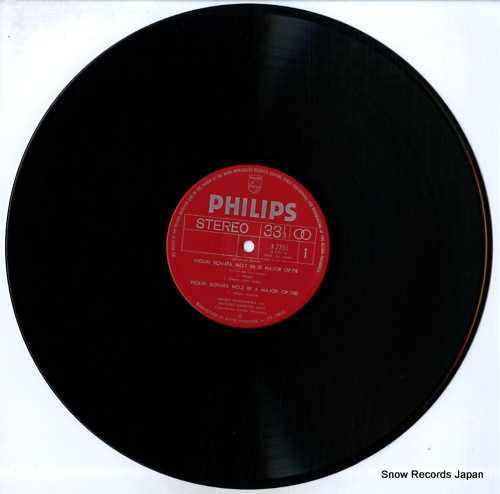 WILKOMIRSKA, WANDA brahms; three sonatas for violin and piano X-7791