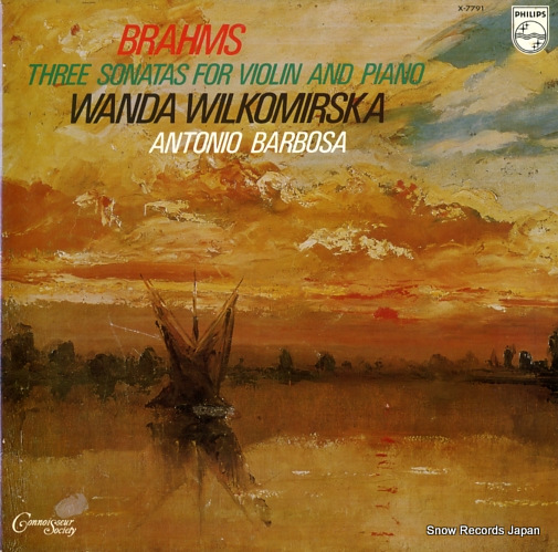 WILKOMIRSKA, WANDA brahms; three sonatas for violin and piano X-7791