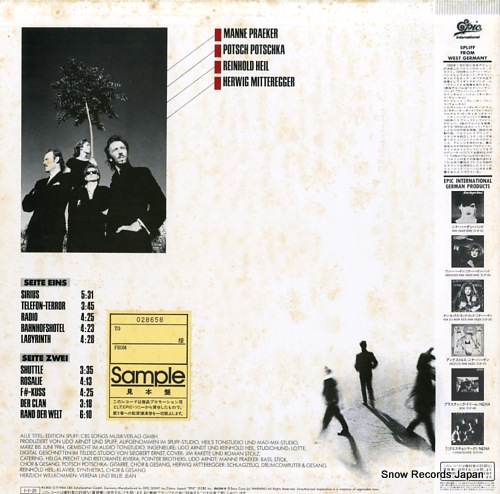 SPLIFF schwarz auf weiss 28.3P-569 - back cover