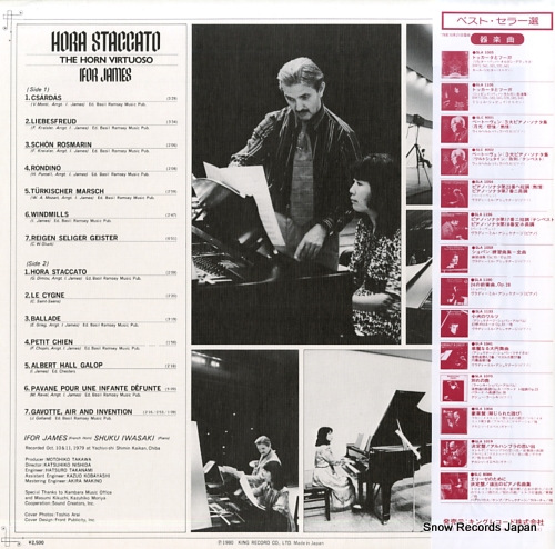 JAMES, IFOR hora staccato - the horn virtuoso - SLA1239 - back cover