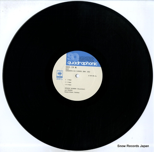 NEWMAN, ANTHONY bach; concerto in d minor bwv.1052 SOCO114