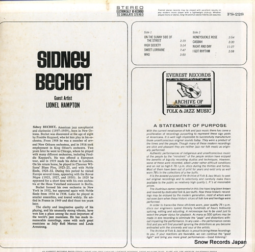 BECHET, SIDNEY sidney bechet FS-228