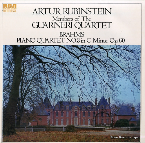RUBINSTEIN, ARTUR brahms; piano quartet no.3 in c minor, op.60 SRA-2888