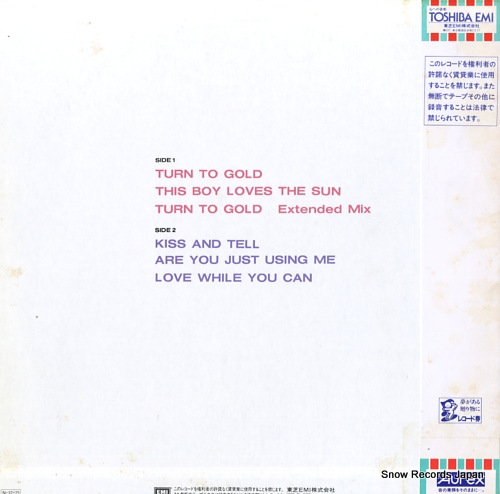 AUSTIN, DAVID turn to gold EMS-50146 - back cover