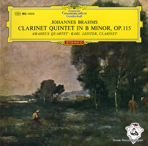 AMADEUS QUARTETT brahms; clarinet quintet in b minor op.115 MG1433