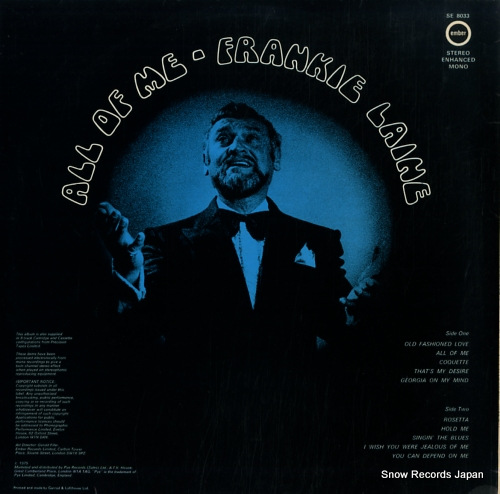 LAINE, FRANKIE all of me SE8033