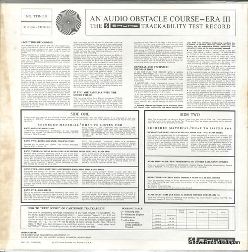 V/A an audio obstacle course - era iii TTR110