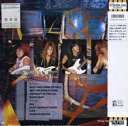 MEGADETH so far so good so what RP28-5579