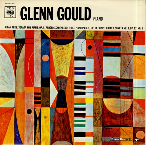 GOULD, GLENN berg; sonata for piano, op.1 OL-227-C