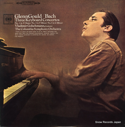 GOULD, GLENN bach; three keyboard concertos OS-949-C