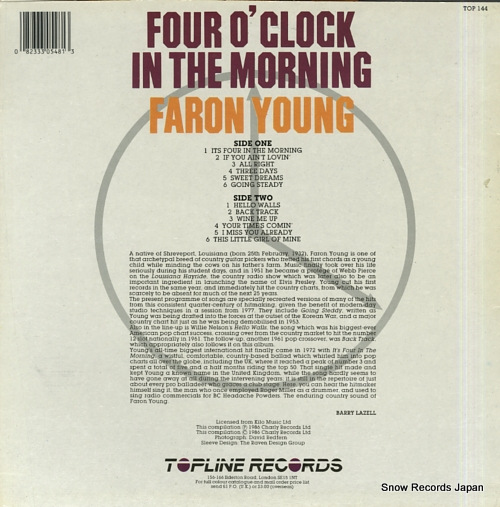 YOUNG, FARON four o'clock in the morning TOP144