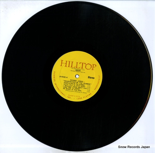 JONES, GEORGE heartaches by the number JS-6092