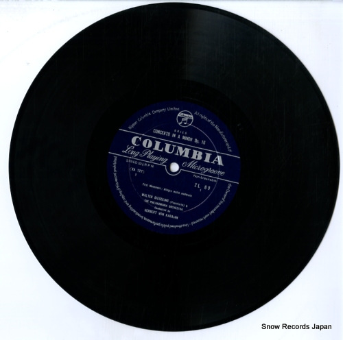 GIESEKING, WALTER grieg; concerto in a minor op.16 ZL-69