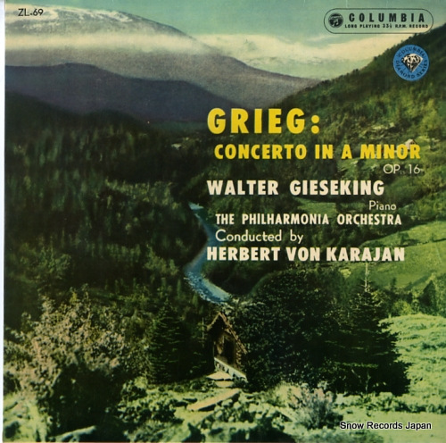 GIESEKING, WALTER grieg; concerto in a minor op.16 ZL-69