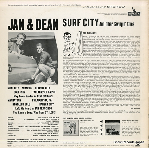 JAN AND DEAN surf city and other singing cities K22P-171