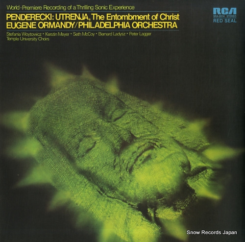 ORMANDY, EUGENE penderecki; utrenja the entombment of christ SRA-2814