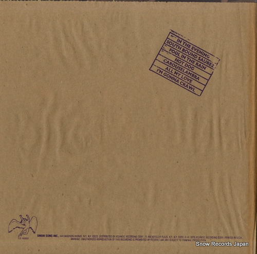 LED ZEPPELIN in through the out door SS16002