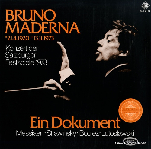 MADERNA, BRUNO bruno maderna ein dokument SLA6167