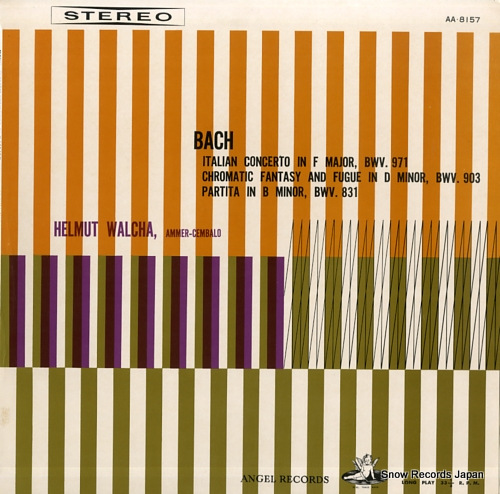 WALCHA, HELMUT bach; italian concerto / chromatic fantasy and fugue AA-8157