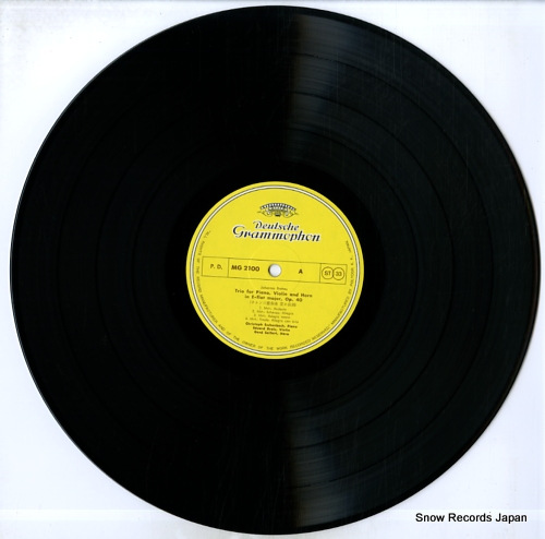 V/A brahms; trio for piano, violin and horn / trio for piano, clarinet and violoncello MG2100