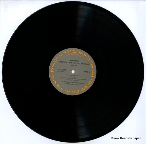 WALTER, BRUNO beethoven; symphony no.4 & no.8 20AC1809