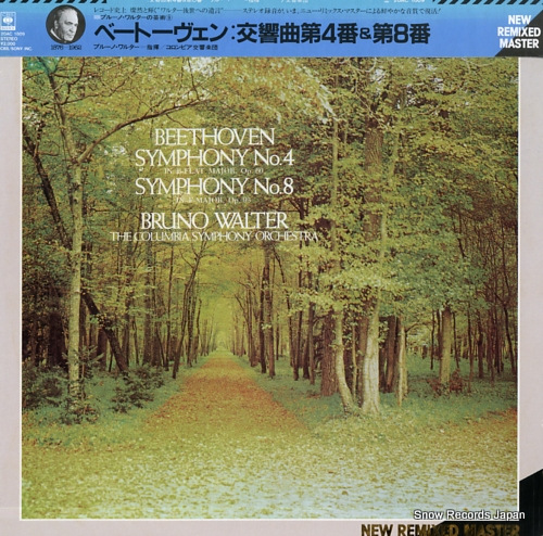 WALTER, BRUNO beethoven; symphony no.4 & no.8 20AC1809