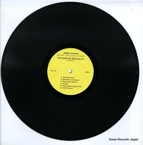 MARTIN, JIMMY the king of bluegrass volume 4 KB-4