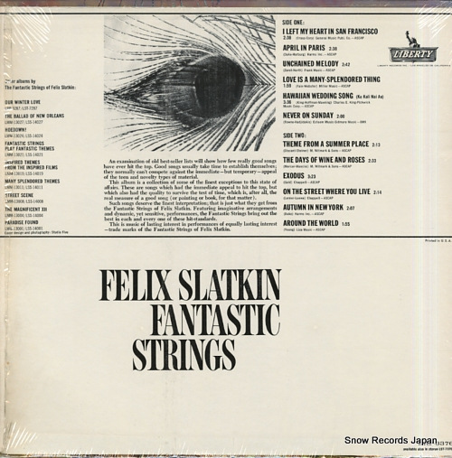 SLATKIN, FELIX fantastic strings LRP-3376