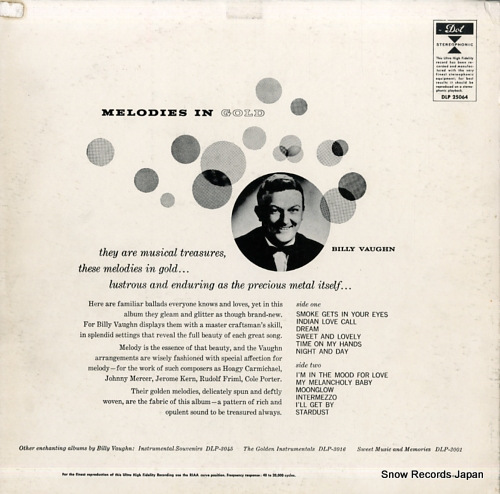VAUGHN, BILLY melodies in gold DLP25064