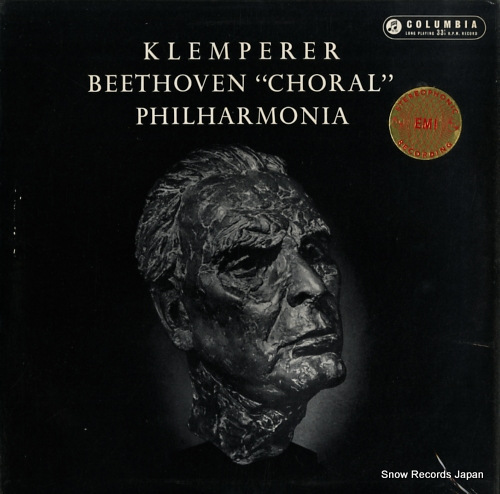 KLEMPERER, OTTO beethoven; symphony no.9 