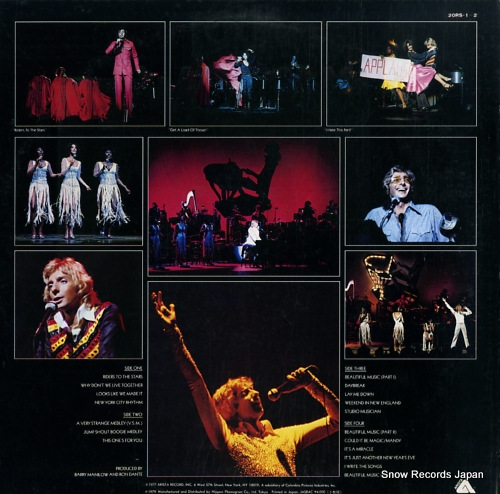MANILOW, BARRY live 20RS-1-2