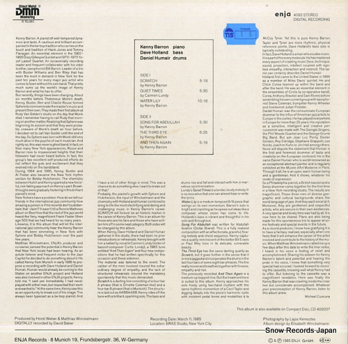 BARRON, KENNY scratch ENJA4092