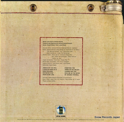 BROWNE, JACKSON jackson browne (saturate before using) SD5051