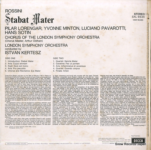 ȥ󡦥ƥ rossini; stabat mater SXL6534