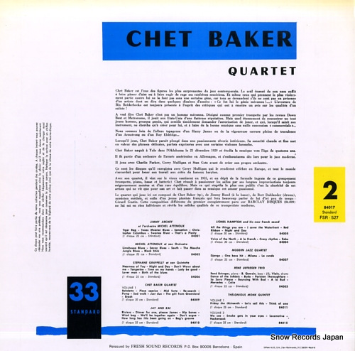 åȡ٥ chet baker quartet BLP-84017/FSR-527
