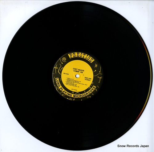 BAKER, CHET comin' on with the chet baker quintet PR-7478