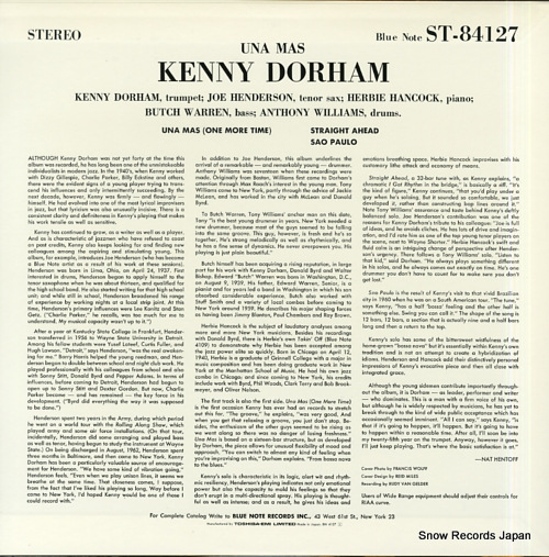 DORHAM, KENNY una mas(one more time) BST84127