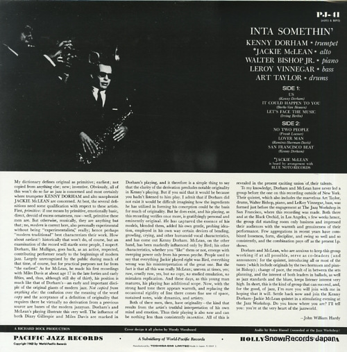DORHAM, KENNY, AND JACKIE MCLEAN inta somethin' PJ-0041